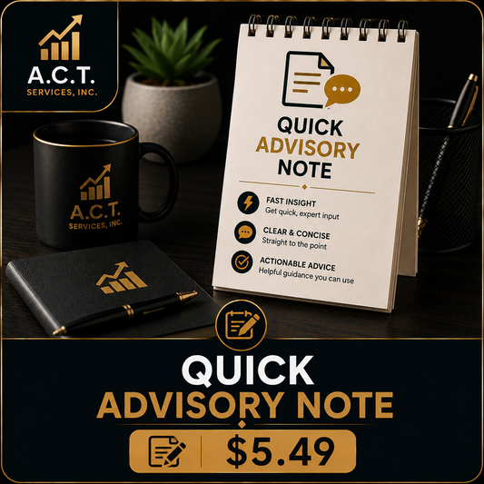 Quick Advisory Note
